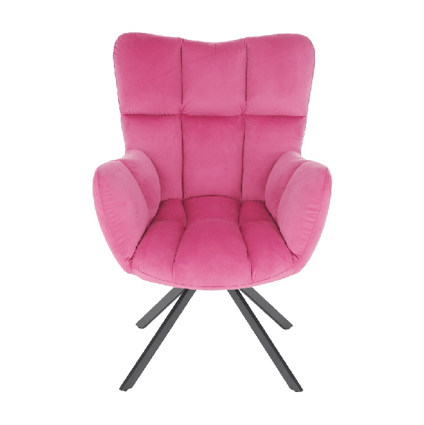Dizajnerska fotelja Komand (ružičasta)