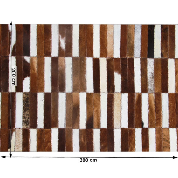 Kožni tepih 69x140 cm Korlug TIP 05 (goveđa koža + uzorak patchwork) 