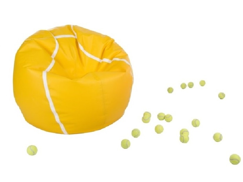 Vreća za sjedenje Tenis XXL (žuta + bijela)