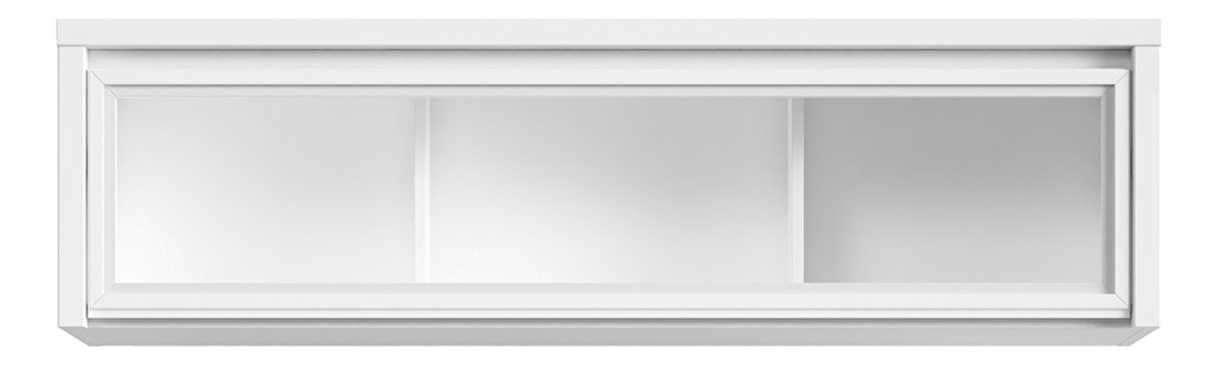 Zidna vitrina Kaspian SFW1W/140 (bijela + bijela mat) 
