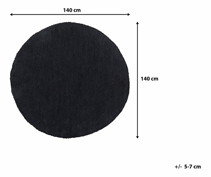 Tepih 140 cm Damte (crna)
