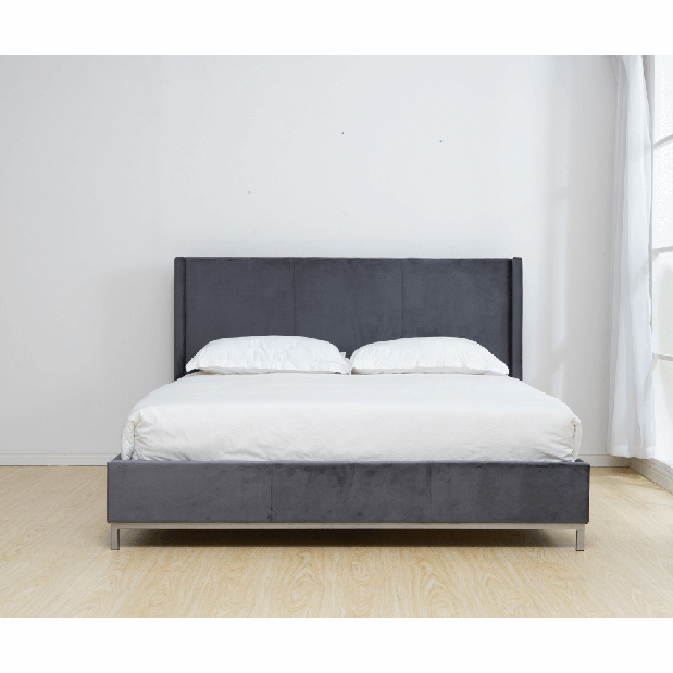 Bračni krevet 140 cm Tinrum (siva) (s podnicom)