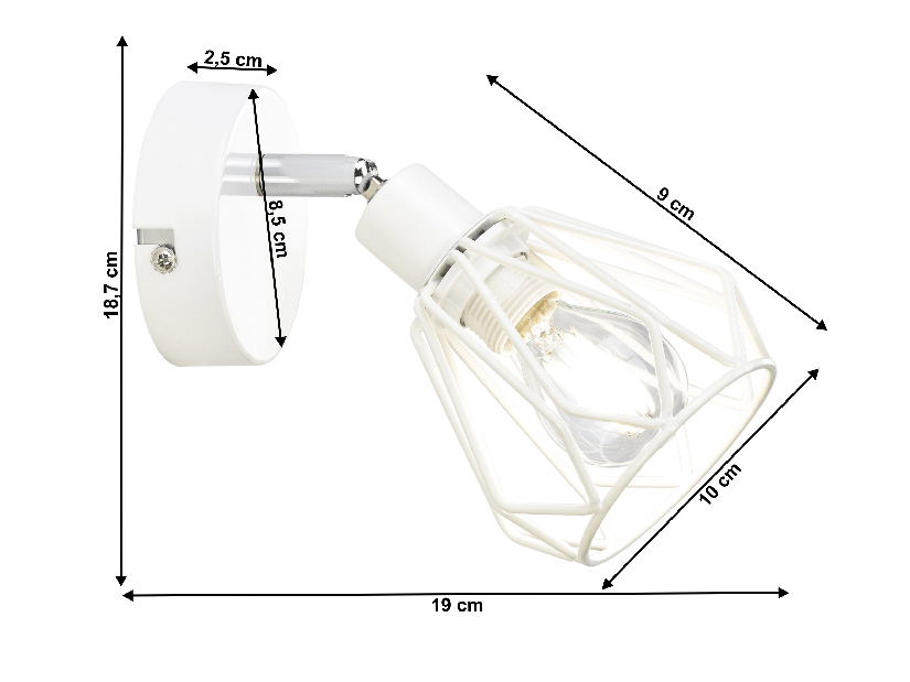 Zidna lampa Oakley Typ 2 (bijela)