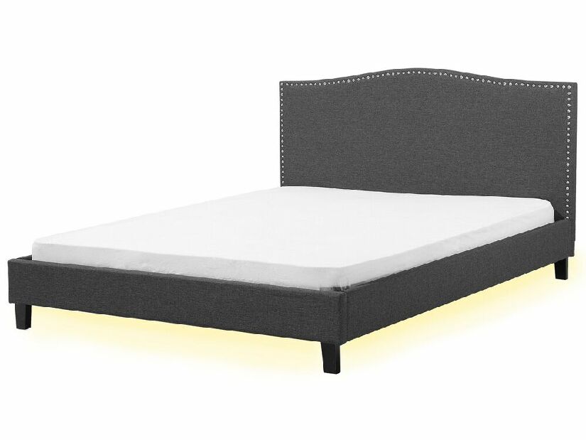 Bračni krevet 180 cm MONTHY (s podnicom) (siva)