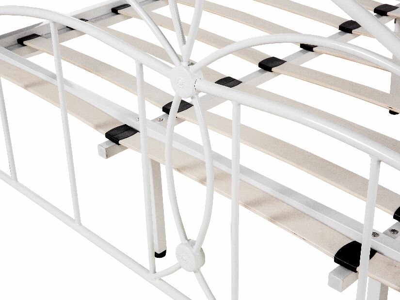 Bračni krevet 160 cm ANTALIA (s podnicom) (bijela)