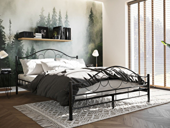Metalni krevet Mirjan Marigold (crna) (120x200)