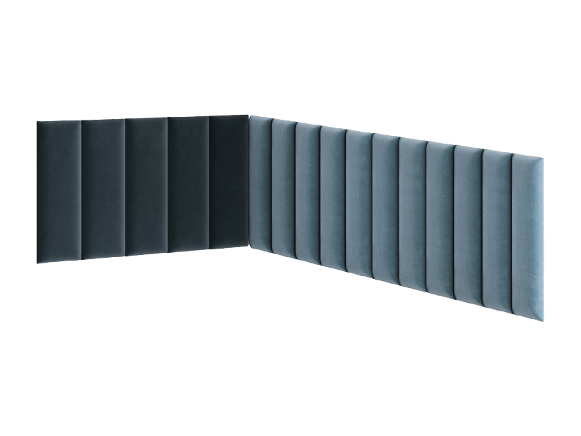 Set 16 tapeciranih panela Quadra 100x220x50 cm (mentol)