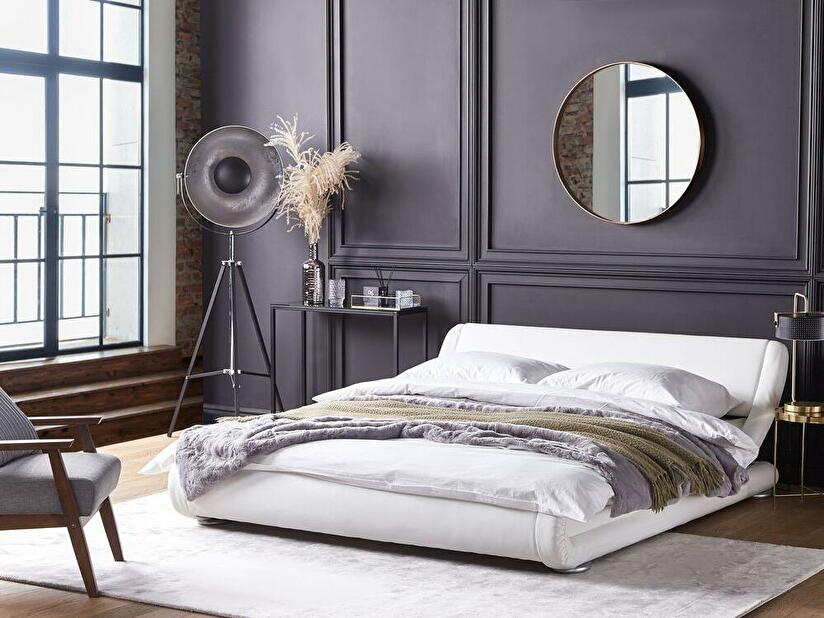 Bračni krevet 160 cm AVENUE (s podnicom) (bijela)