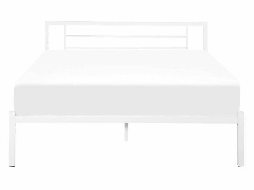 Bračni krevet 140 cm Cush (bijela) (s podnicom)