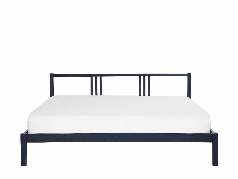 Bračni krevet 160 cm VALLES (s podnicom) (plava)