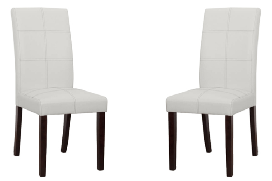 Blagovaonska stolica (2 kom.) Rianara R2 (bijela + orah tamni) *rasprodaja