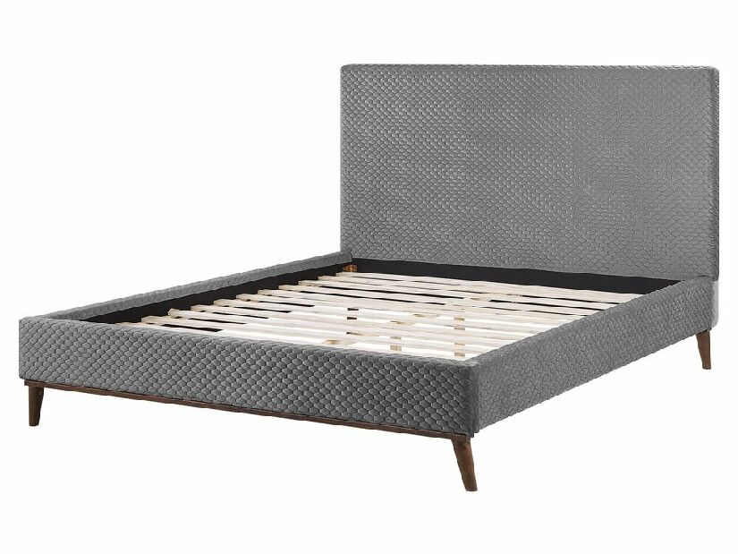 Bračni krevet 160 cm BARON (s podnicom) (siva)