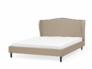 Bračni krevet 160 cm COLLETTE (s podnicom) (bež)
