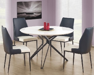 Blagovaonski stol Phylis (za 4 osobe) (bijela + tamno siva)