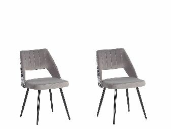 Set 2 kom. blagovaonskih stolica ASHLEY (svijetlo siva)