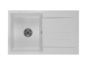Kuhinjski sudoper Ruxom (bijela) (sa 3 otvora za baterije) (D)
