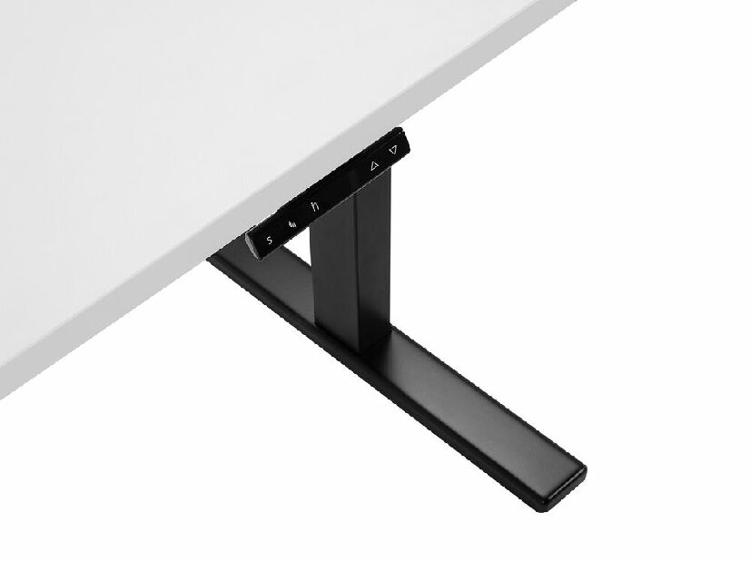 Pisaći stol UPPER II (130 x 72 cm) (MDF) (bijela + crna) (električno podesiv)