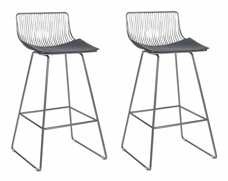 Set barskih stolica (2 kom.) Fidelia (srebrna)
