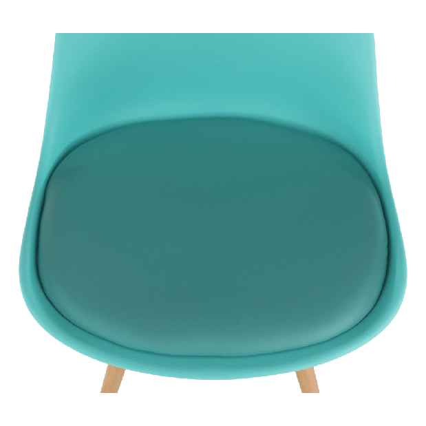 Blagovaonska stolica Samim (boja mentola + bukva) 