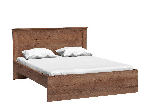 Bračni krevet 160 cm Atena 05 (s podnicom) (jasen svijetli)