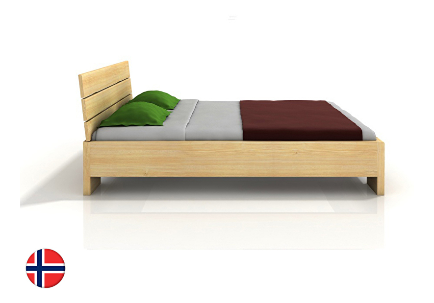Bračni krevet 160 cm Tosen High BC (borovina)