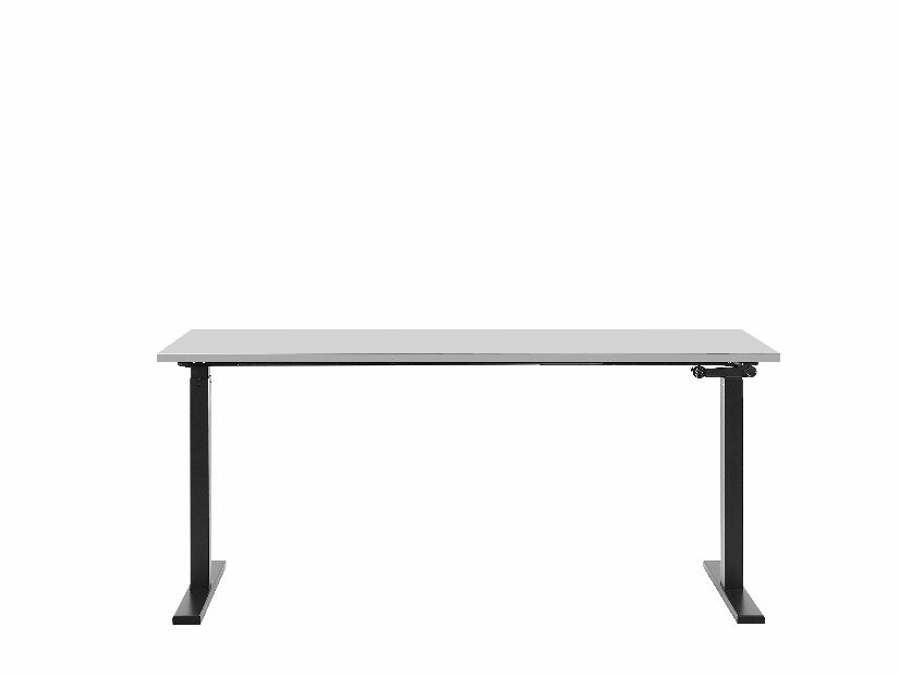 Pisaći stol- DESIRA II (180x80 cm) (siva + crna) (ručno podesiv)