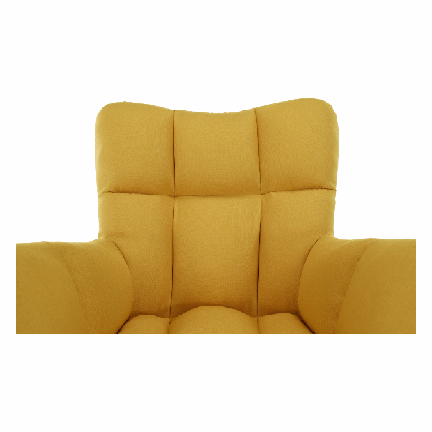 Dizajnerska okretna fotelja Komand (žuta)