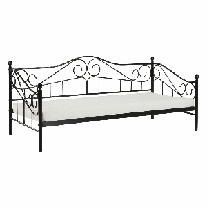 Jednostruki krevet 90 cm Danina (crna) (s podnicom) *rasprodaja