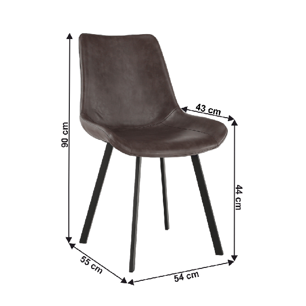 Blagovaonska stolica Nico (smeđa)