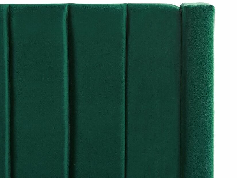 Bračni krevet 180 cm Noya (zelena) (s podnicom) (s prostorom za odlaganje)