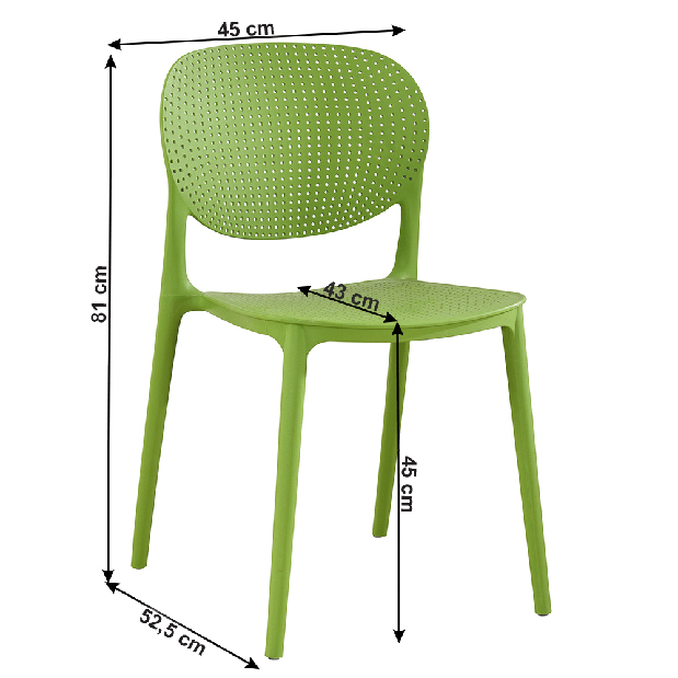 Vrtna stolica Fredd (zelena)