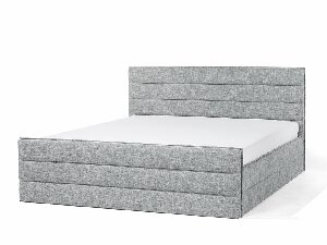 Bračni krevet 180 cm VALDO (s podnicom) (svijetlo siva)