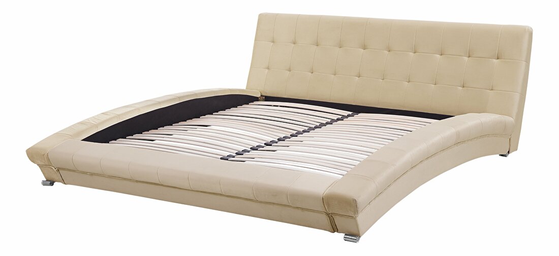 Bračni krevet 180 cm LILLY (s podnicom) (bež)