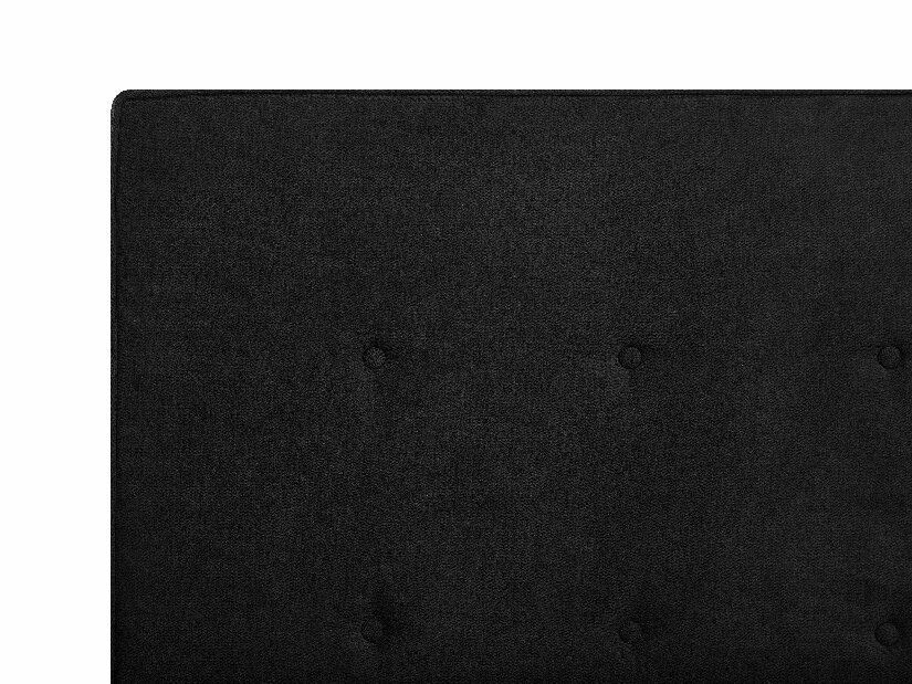 Bračni krevet 180 cm AMBRE (s podnicom) (crna)