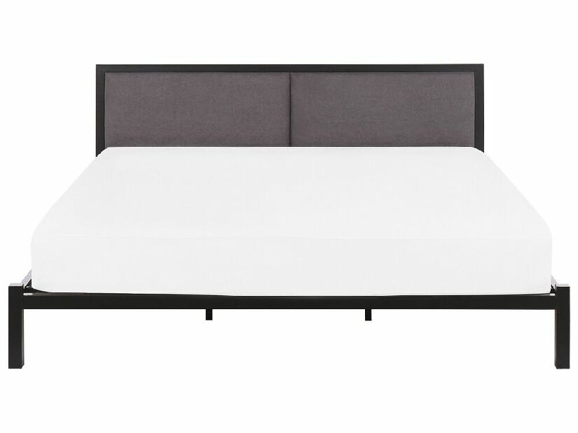 Bračni krevet 180 cm Clarta (crna) (s podnicom)