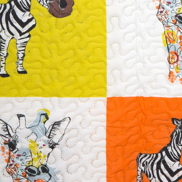 Prekrivač za krevet 210x170 cm Zoo (narančasta)