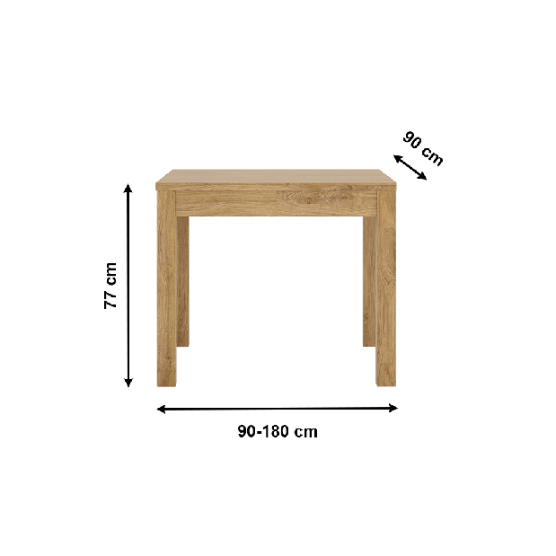 Blagovaonski stol Sygrin Typ 76 (hrast shetland) (za 4 do 8 osoba)