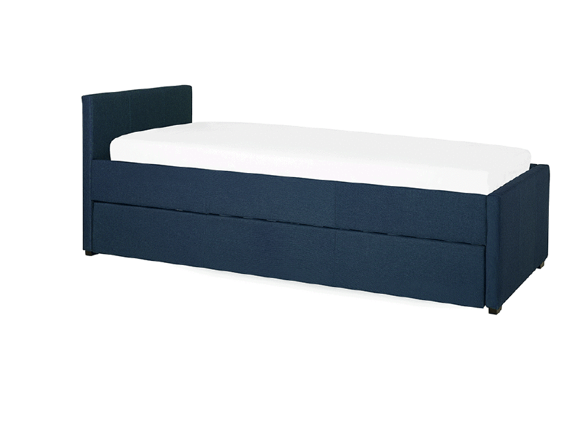 Krevet na razvlačenje 80 cm MERMAID (s podnicom) (plava)