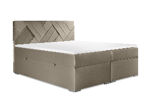 Bračni krevet Boxspring 140 cm Melo (zlatna) (s prostorom za odlaganje)