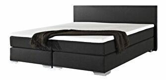 Bračni krevet Boxspring 180 cm PREMIER (s madracima) (crna)