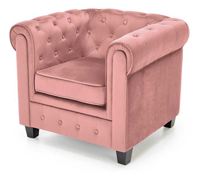 Fotelja za opuštanje Elma (ružičasta + crna) *rasprodaja