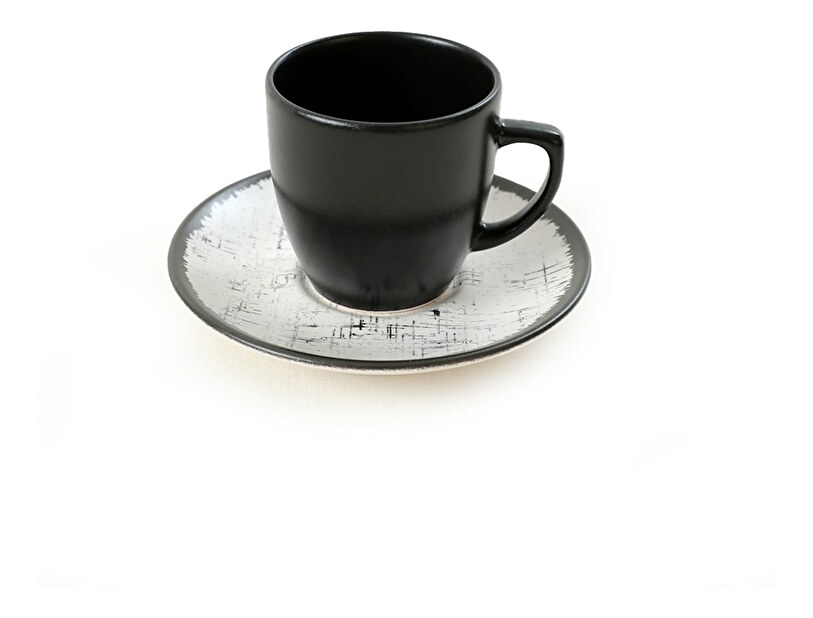 Set za kavu (12 kom.) Taft (bijela + crna)