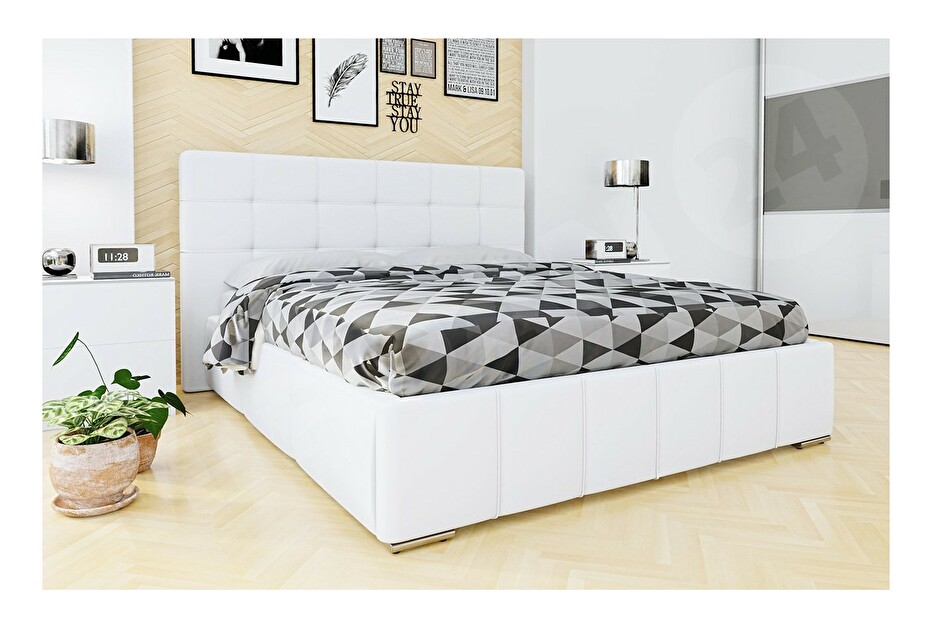 Bračni krevet 140 cm Mirjan Kendrick (ekokoža Soft 017)