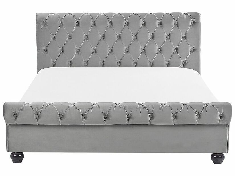 Bračni vodeni krevet 180 cm Alexandrine (siva) (s podnicom i madracem)