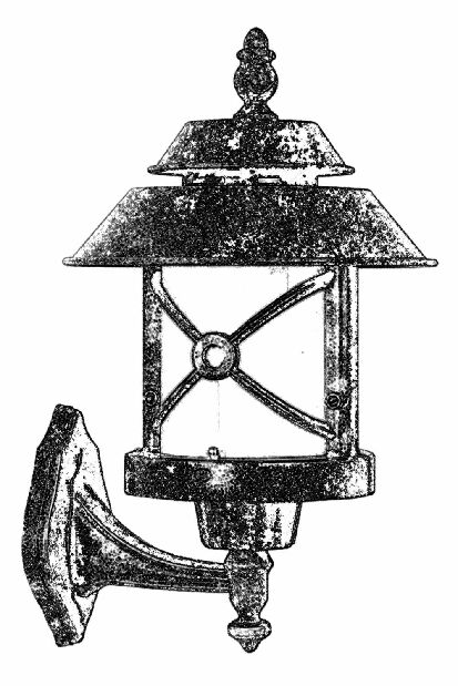 Vanjska zidna svjetiljka Bushra (smeđa)