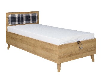Jednostruki krevet 90 cm Mimone P (hrast zlatni) (s podnicom)