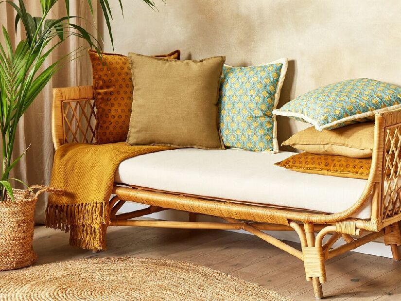 Set 2 ukrasna jastuka 45 x 45 cm Subut (žuta)