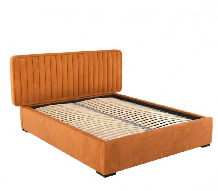 Tapeciran krevet 140x200 cm Arianna (narančasta)