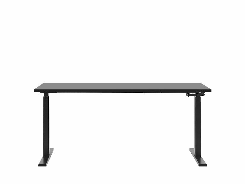 Pisaći stol- DESIRA II (180x80 cm) (crna) (ručno podesiv)