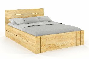 Bračni krevet 180 cm Naturlig -Tosen High Drawers (borovina)